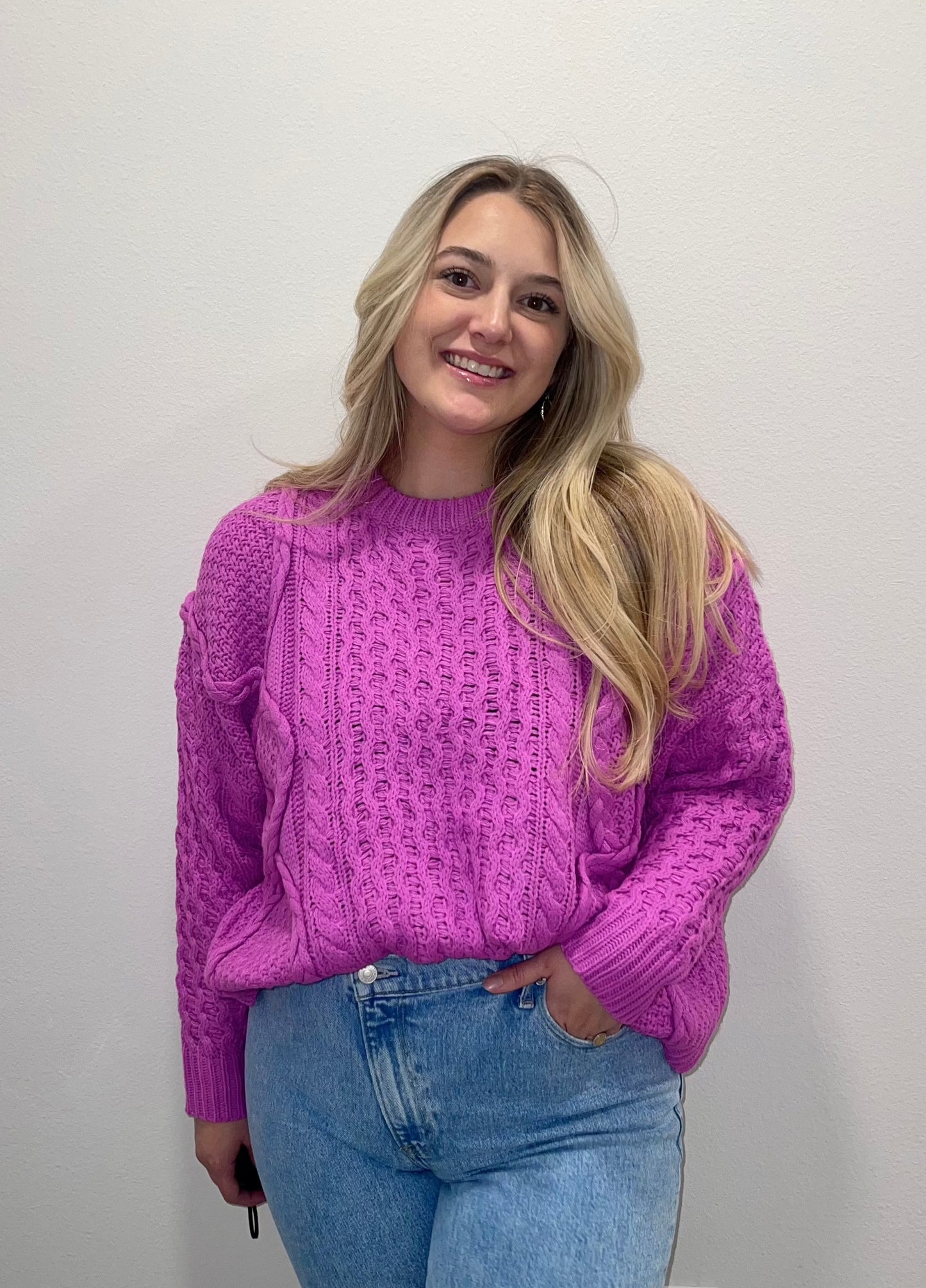 Berry Knit Sweater
