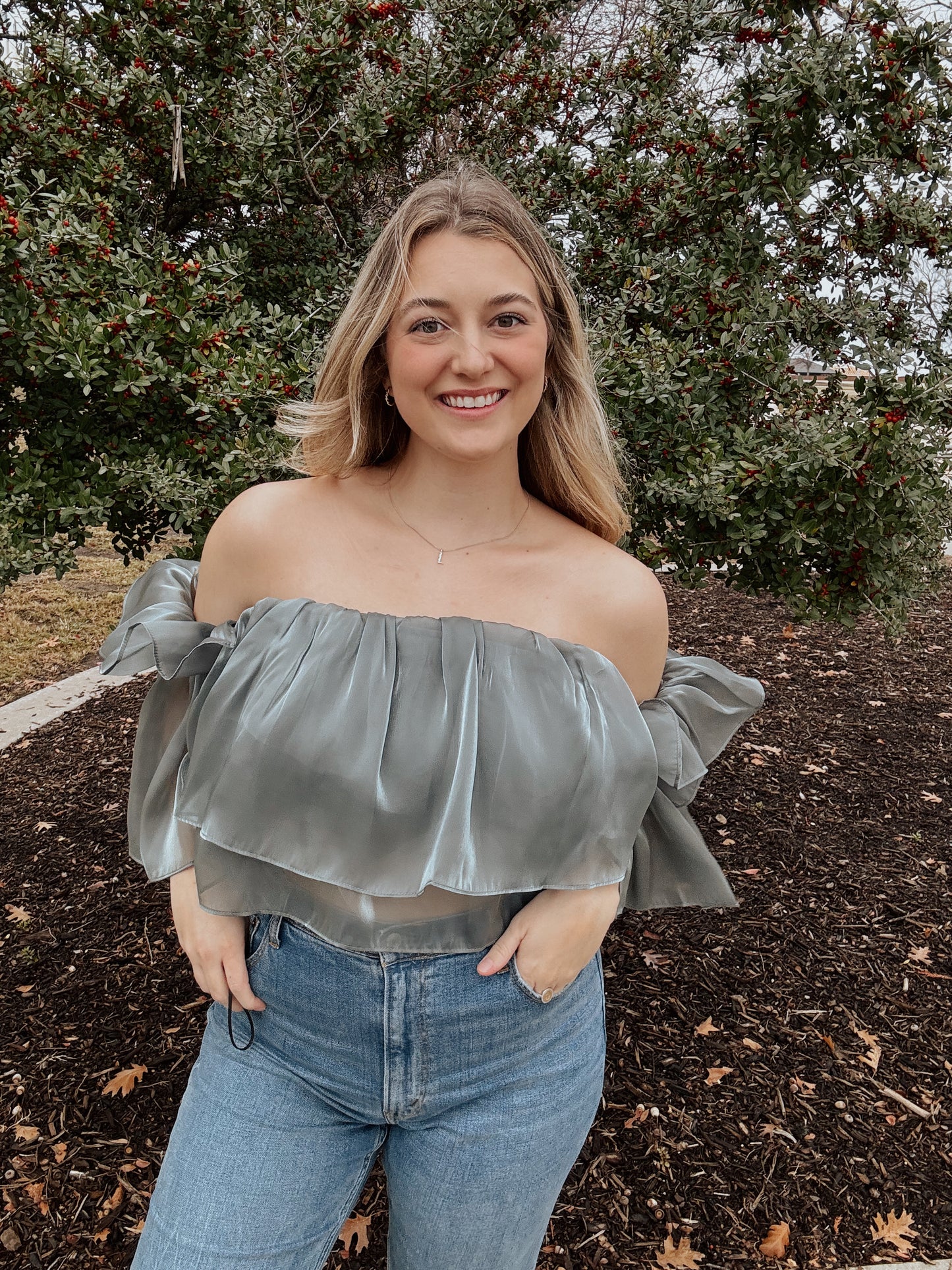 Ruffle Tiered Crop Top