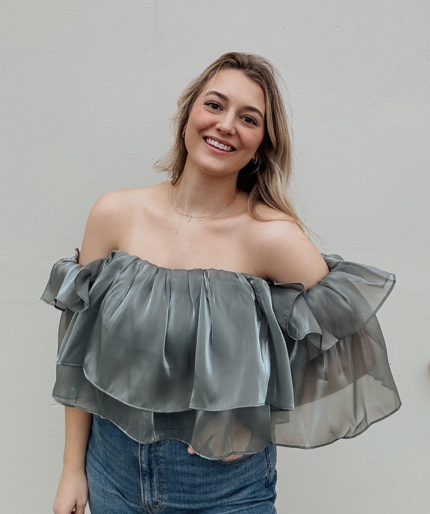 Ruffle Tiered Crop Top