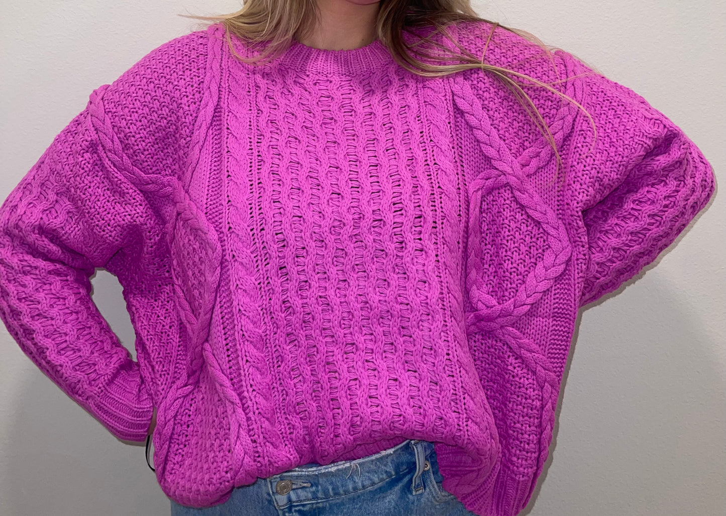 Berry Knit Sweater