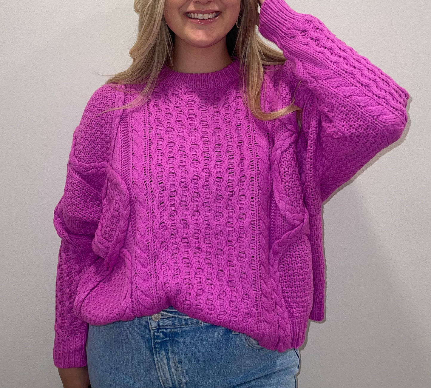 Berry Knit Sweater