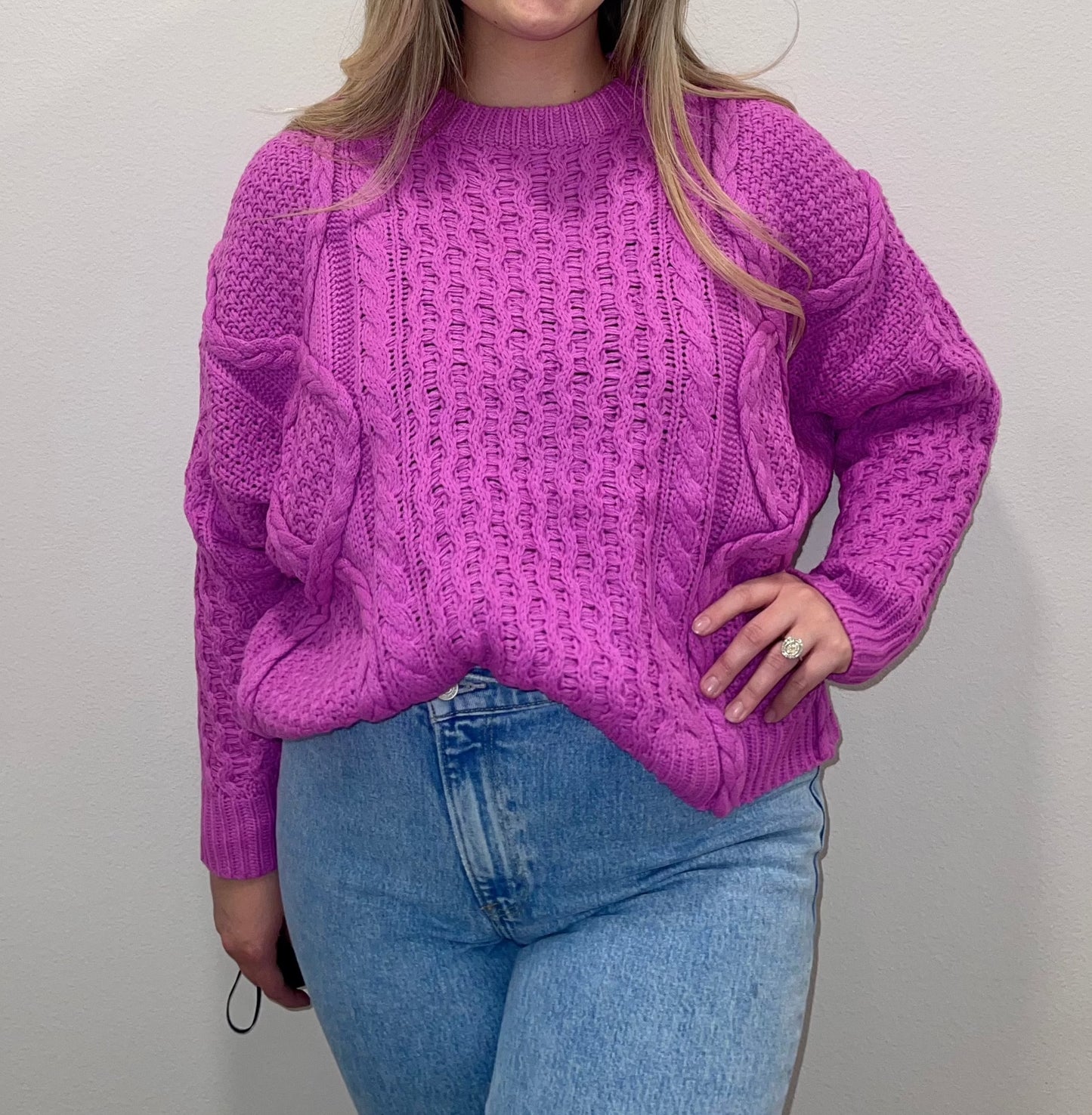 Berry Knit Sweater