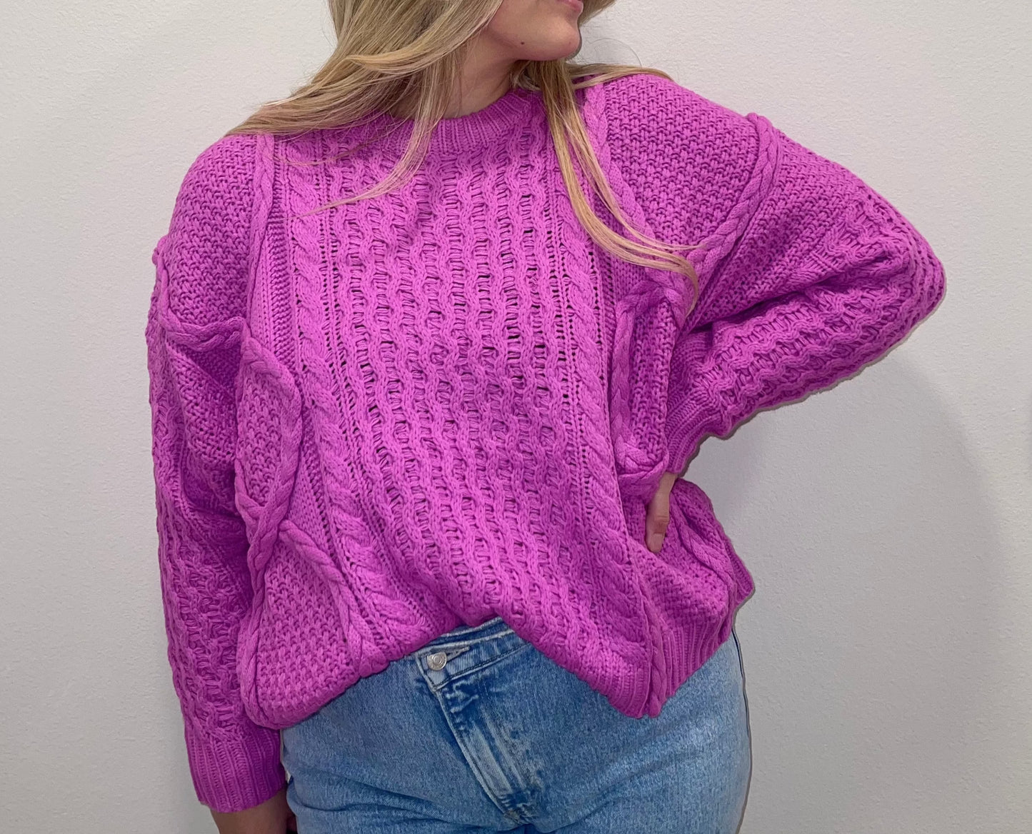 Berry Knit Sweater