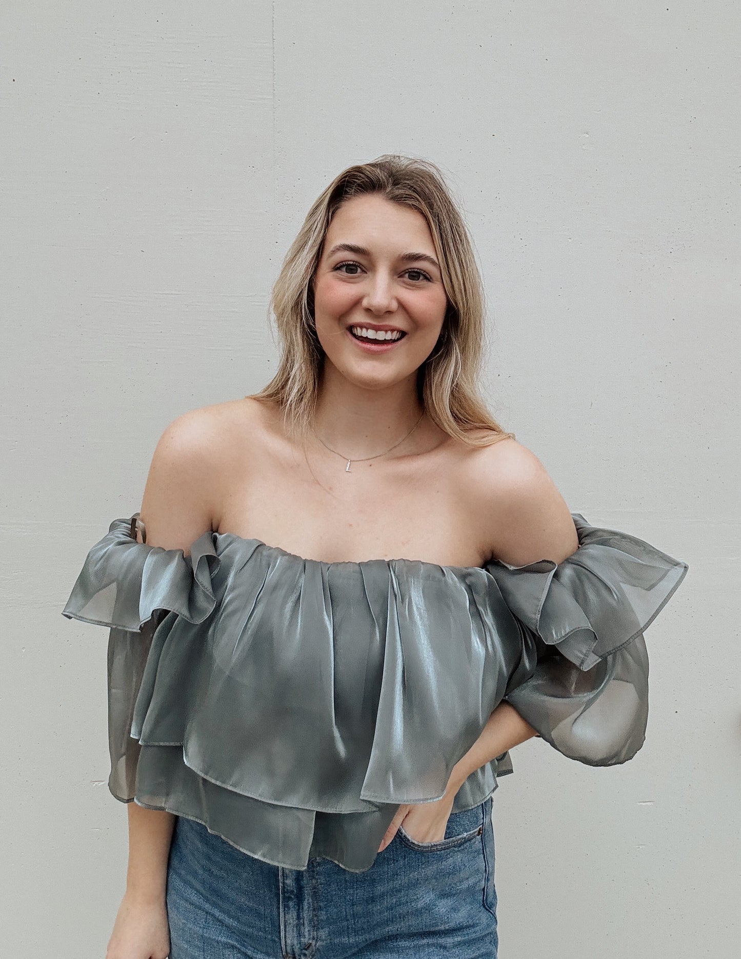 Ruffle Tiered Crop Top