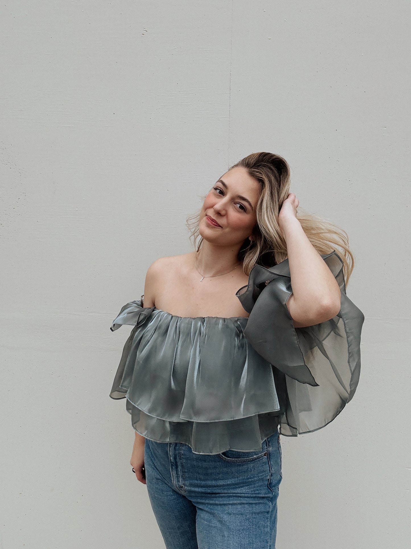 Ruffle Tiered Crop Top